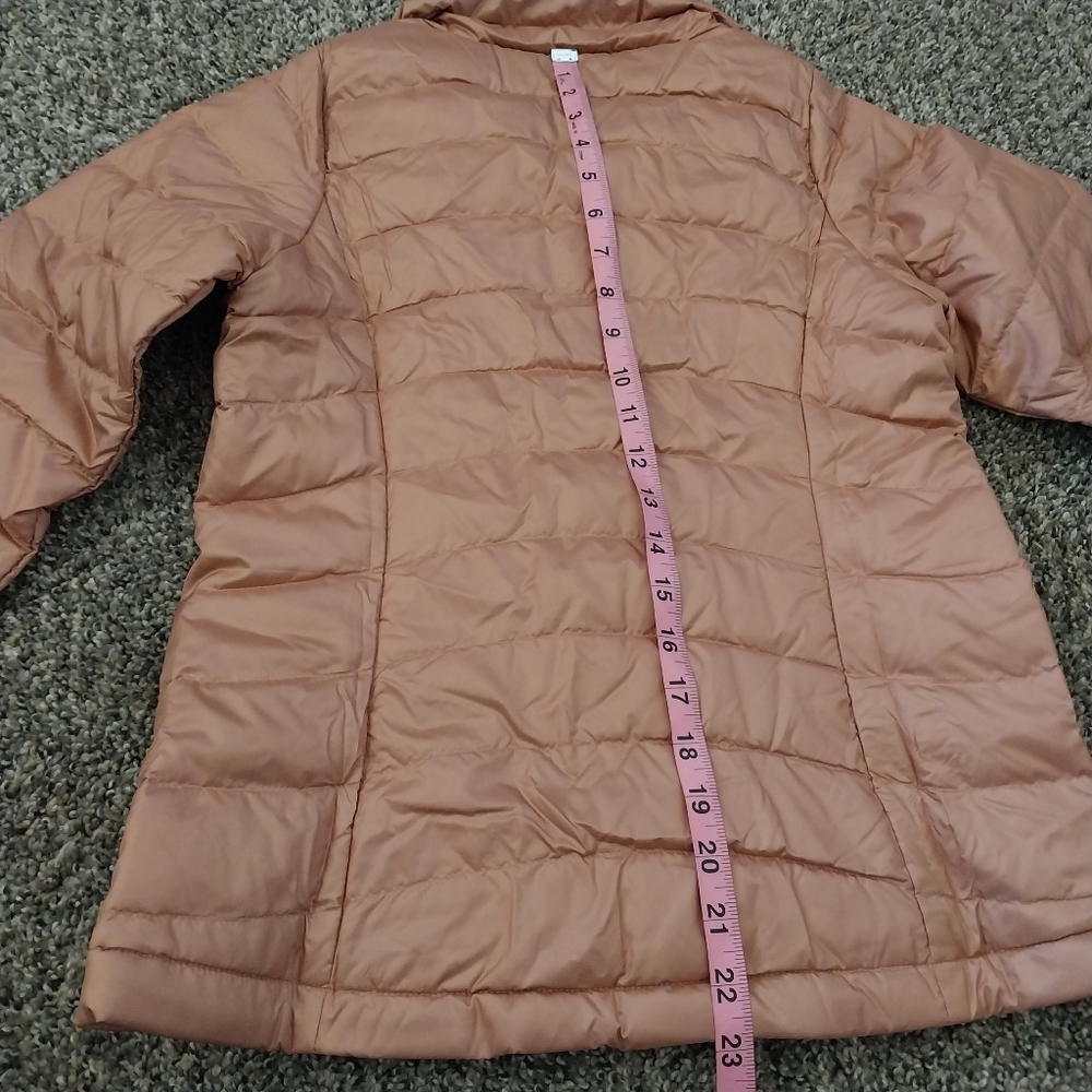 Girls Anthos Pink Down Sweater - Picture 3 of 14
